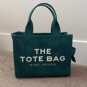 Marc Jacobs Teal Tote with White Lettering